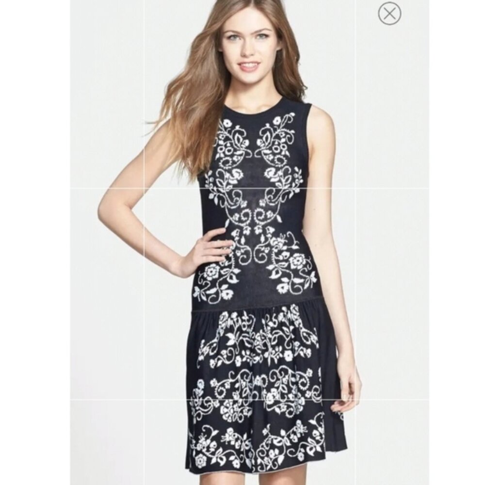 Cynthia Steffe Jacquard sweater dress - Picture 1 of 7